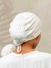 ComfortPlus Bamboo Hijab Cap in Cream - BubbleGirl