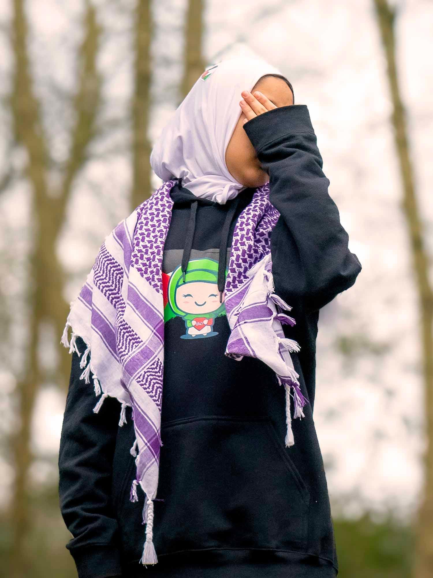 Purple Palestinian Keffiyeh for Girls - BubbleGirl