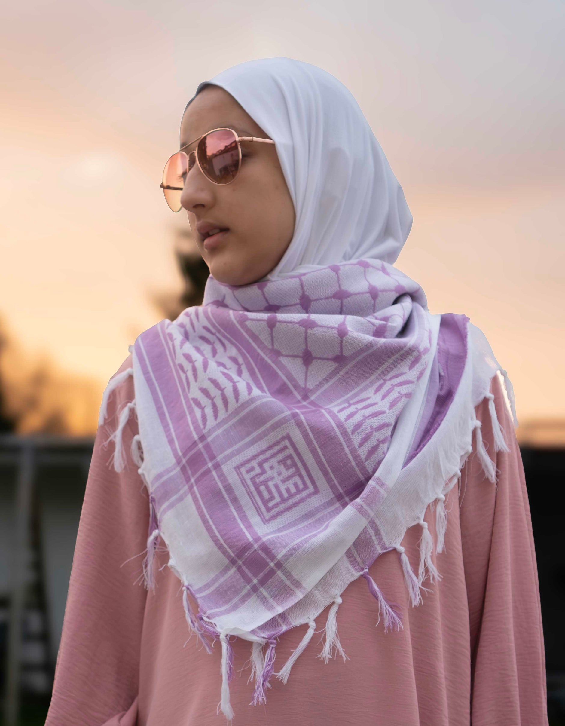 New Lilac Keffiyeh Scarf for Girls - Bubble Girl | Empowerment & Style –  BubbleGirl