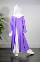 Lilac Flow Abaya for girls