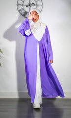 Lilac Flow Abaya for girls