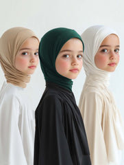 Sapphire Mist FitWrap Hijab: Effortless Grace for Girls and Women