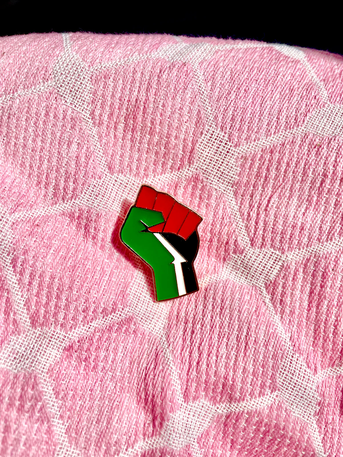Palestine Solidarity Fist Pin