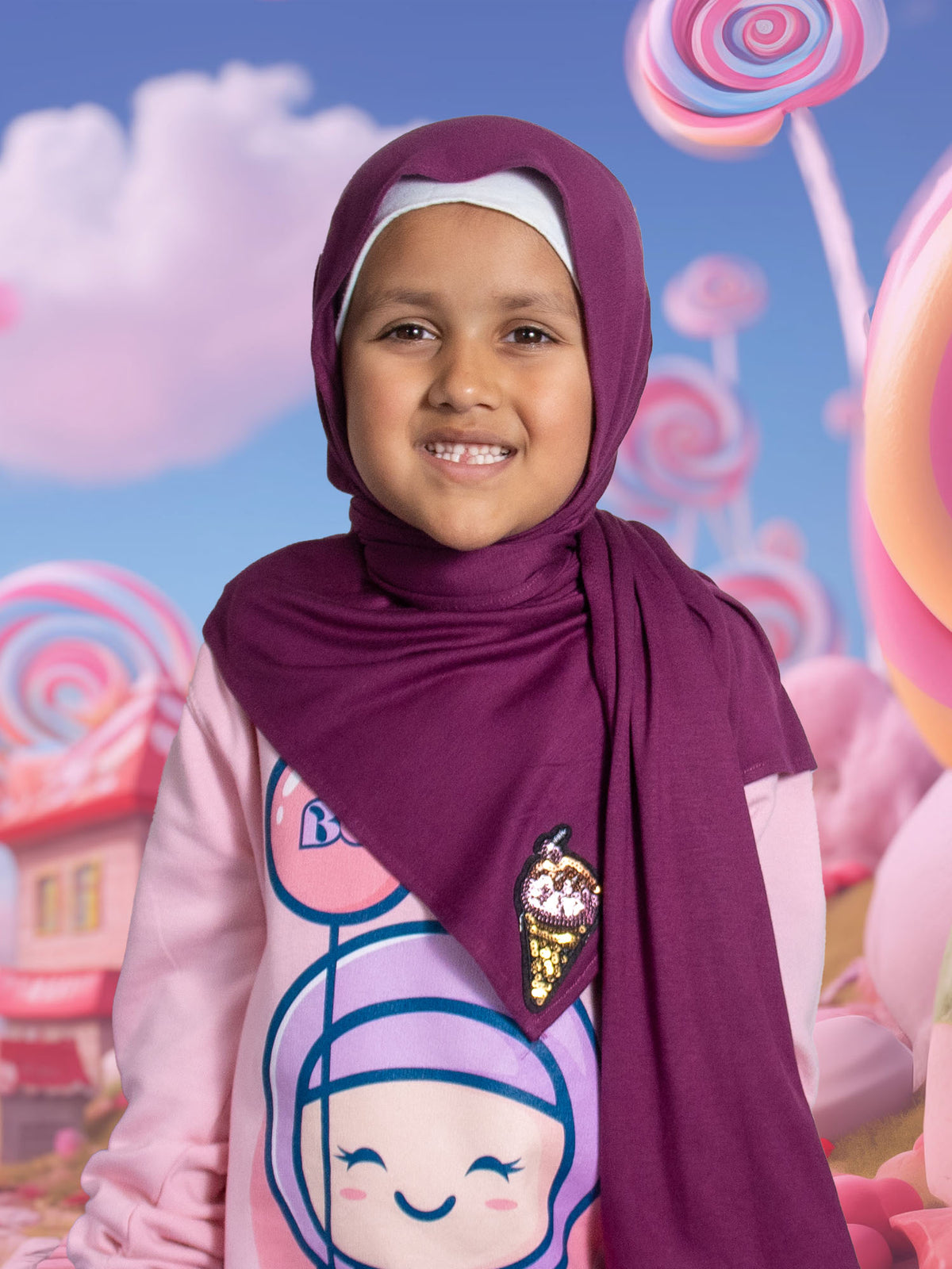 Sweet Sundae Children's Hijab - BubbleGirl