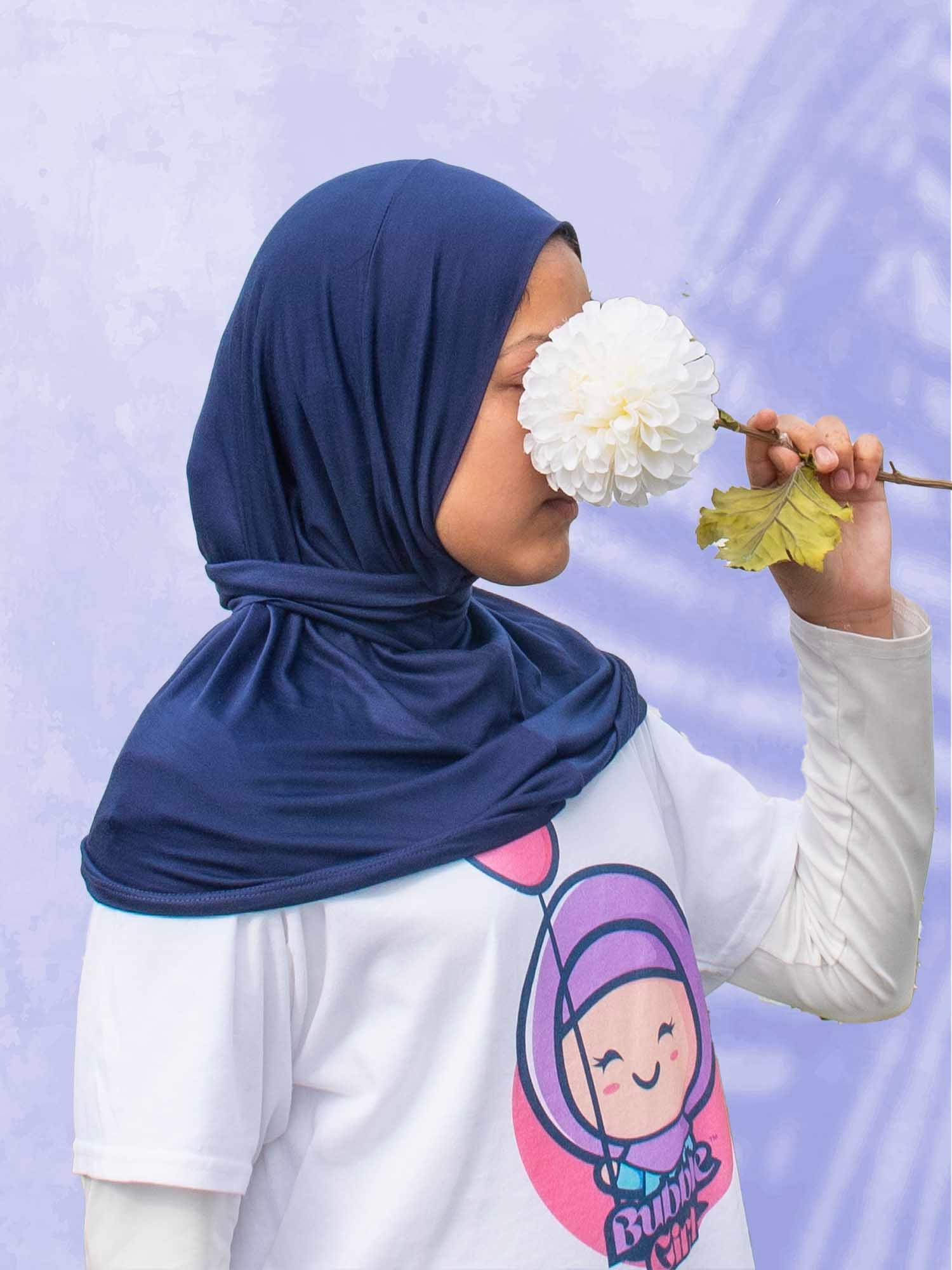 FitWrap Hijab Instant Blueberry Bliss - BubbleGirl