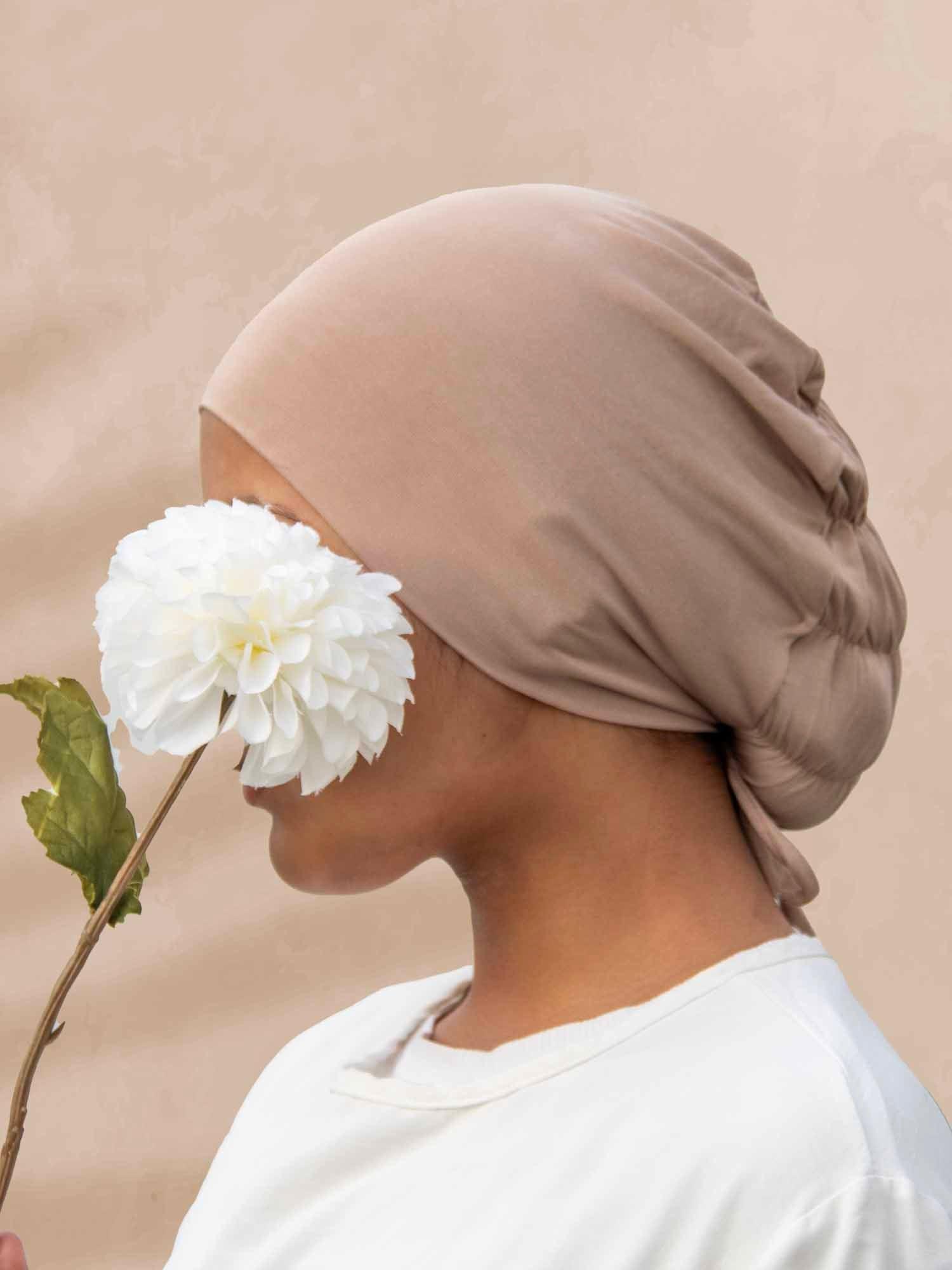 ComfortPlus Bamboo Hijab Cap in Sand - BubbleGirl
