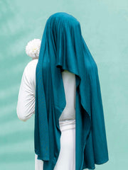 SoftTouch Perfect Fit Hijab in Teal Twirl - BubbleGirl