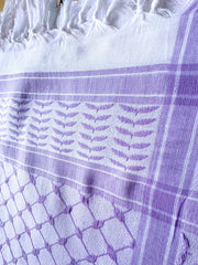 Lilac Keffiyeh Scarf by Bubble Girl