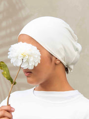 ComfortPlus Bamboo Hijab Cap in Cream - BubbleGirl
