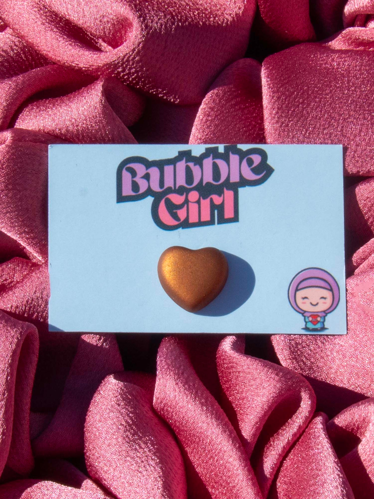 Hijab Magnet Heart Golden Embrace Glow - BubbleGirl