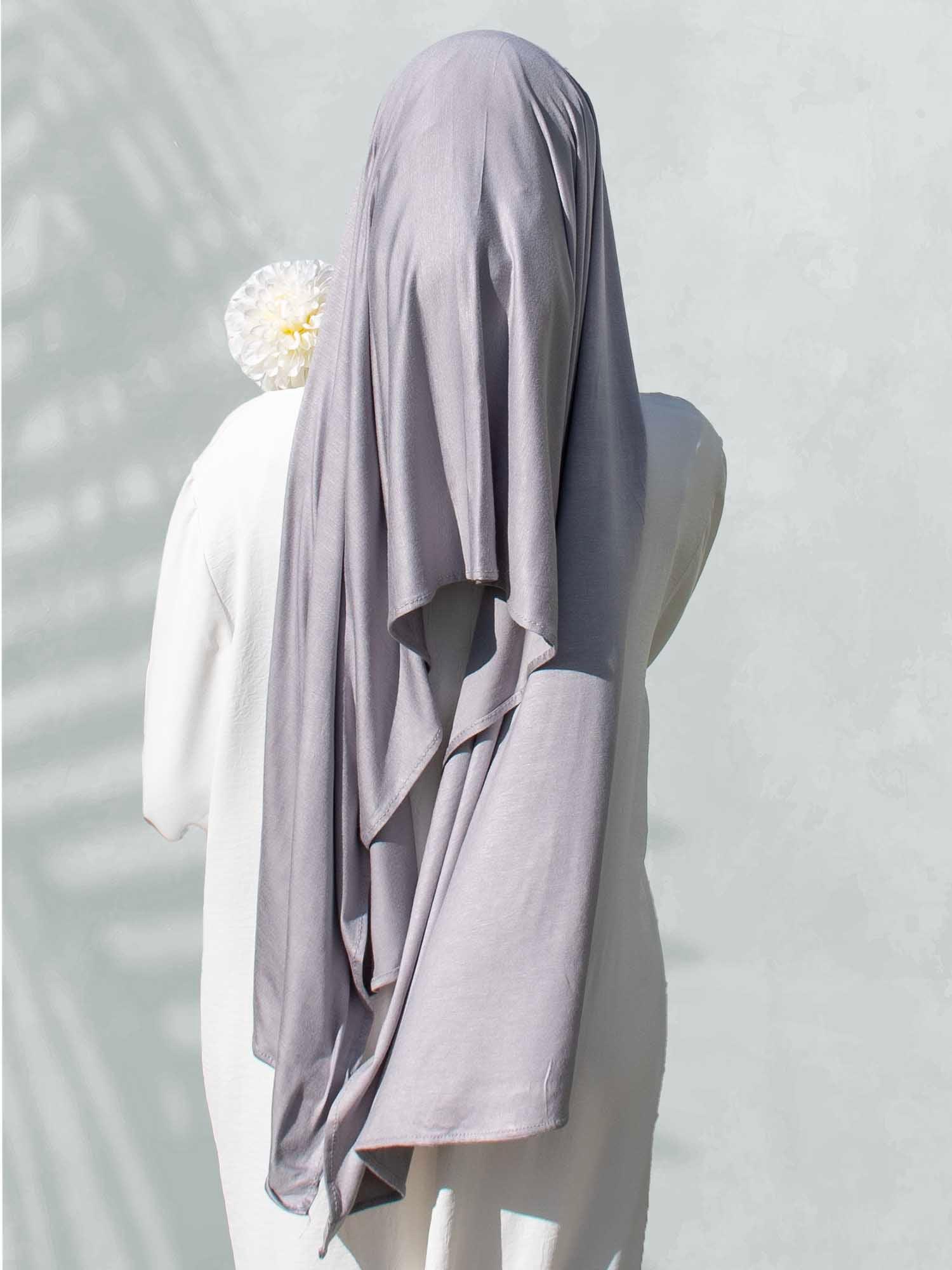 SoftTouch Perfect Fit Hijab in Cinderella Silver - BubbleGirl