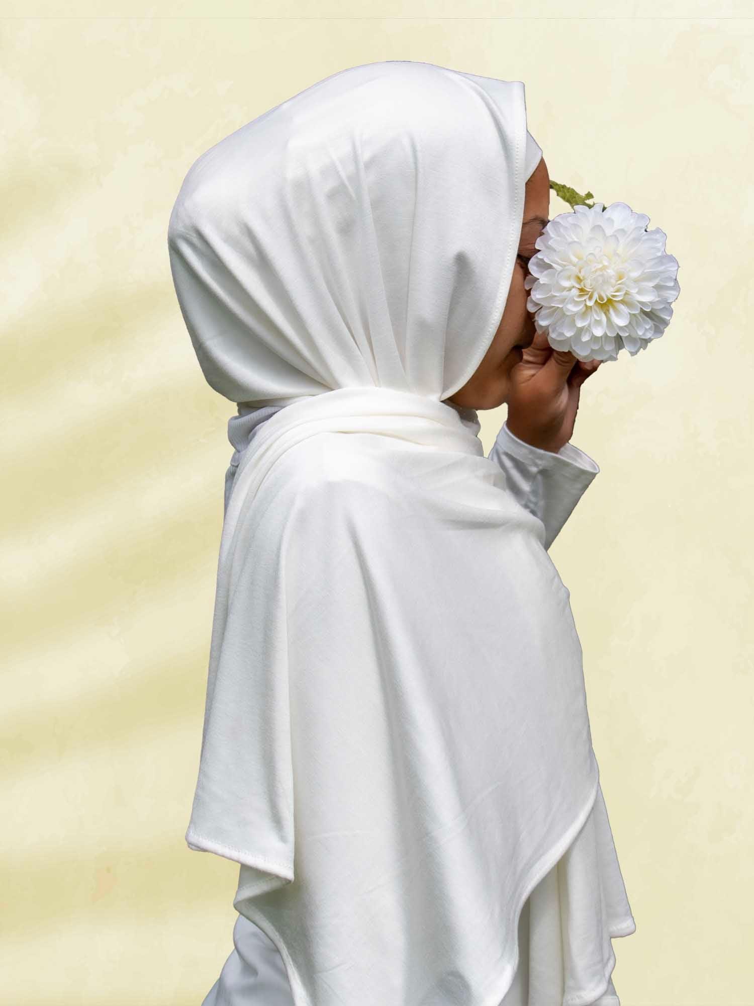 SoftTouch Perfect Fit Hijab in Vanilla Custard Cream - BubbleGirl