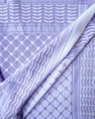 Lilac Keffiyeh Scarf by Bubble Girl