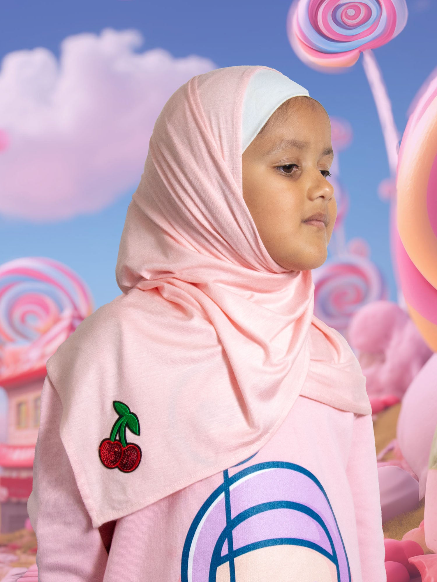 Cherry Charm Kids Hijab - BubbleGirl