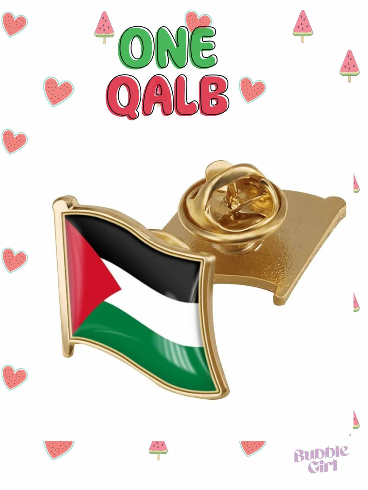 Palestine Flag Pin - BubbleGirl