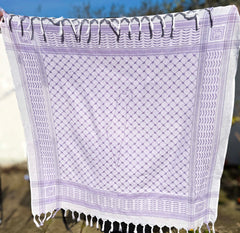 Lilac Keffiyeh Scarf by Bubble Girl