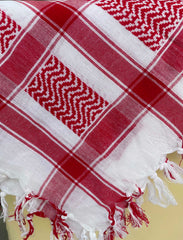 Heritage Shemagh: Red & White Keffiyeh