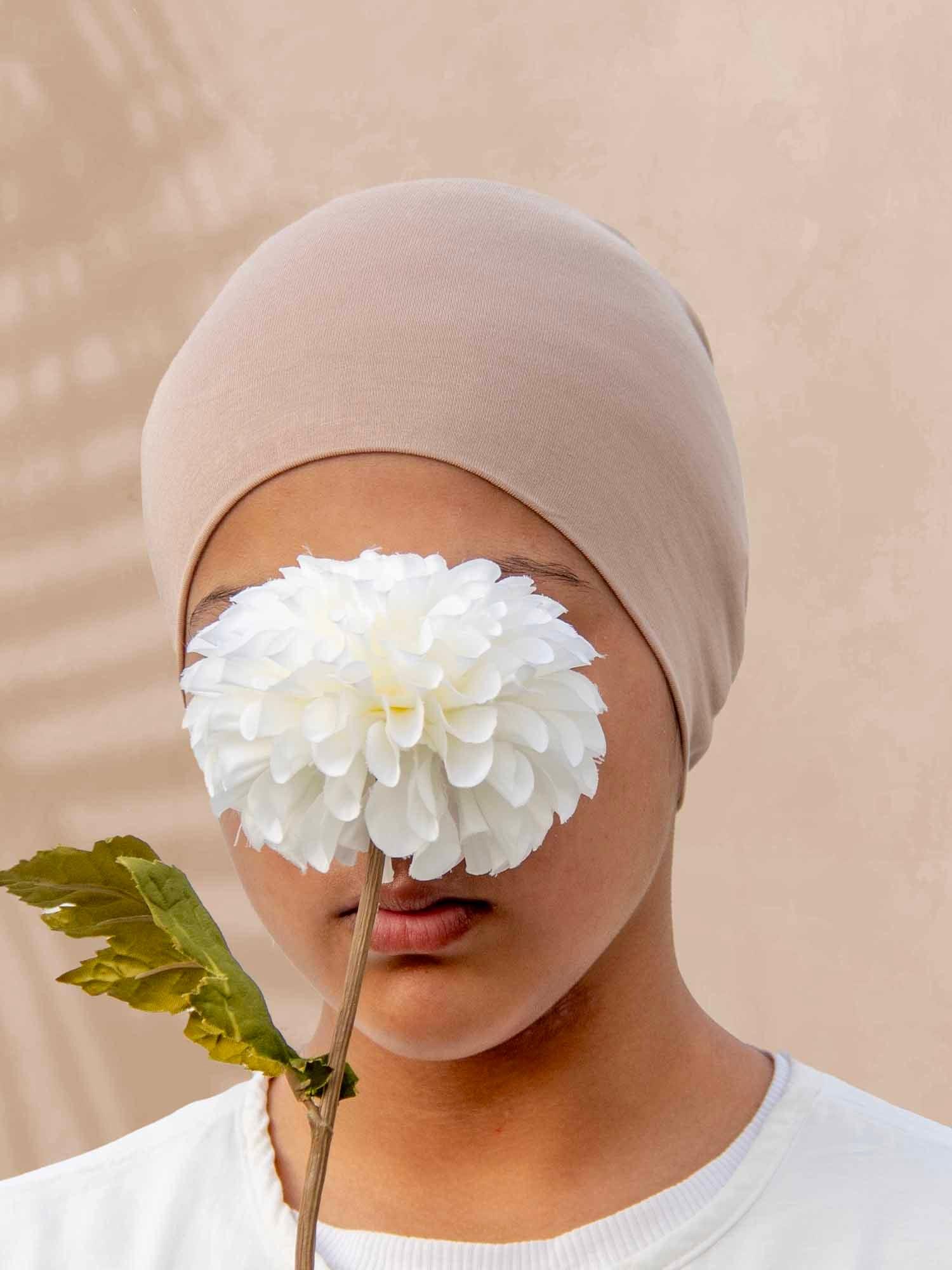 ComfortPlus Bamboo Hijab Cap in Sand - BubbleGirl