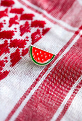 Palestine Watermelon Enamel Pin – Stylish Symbol of Solidarity